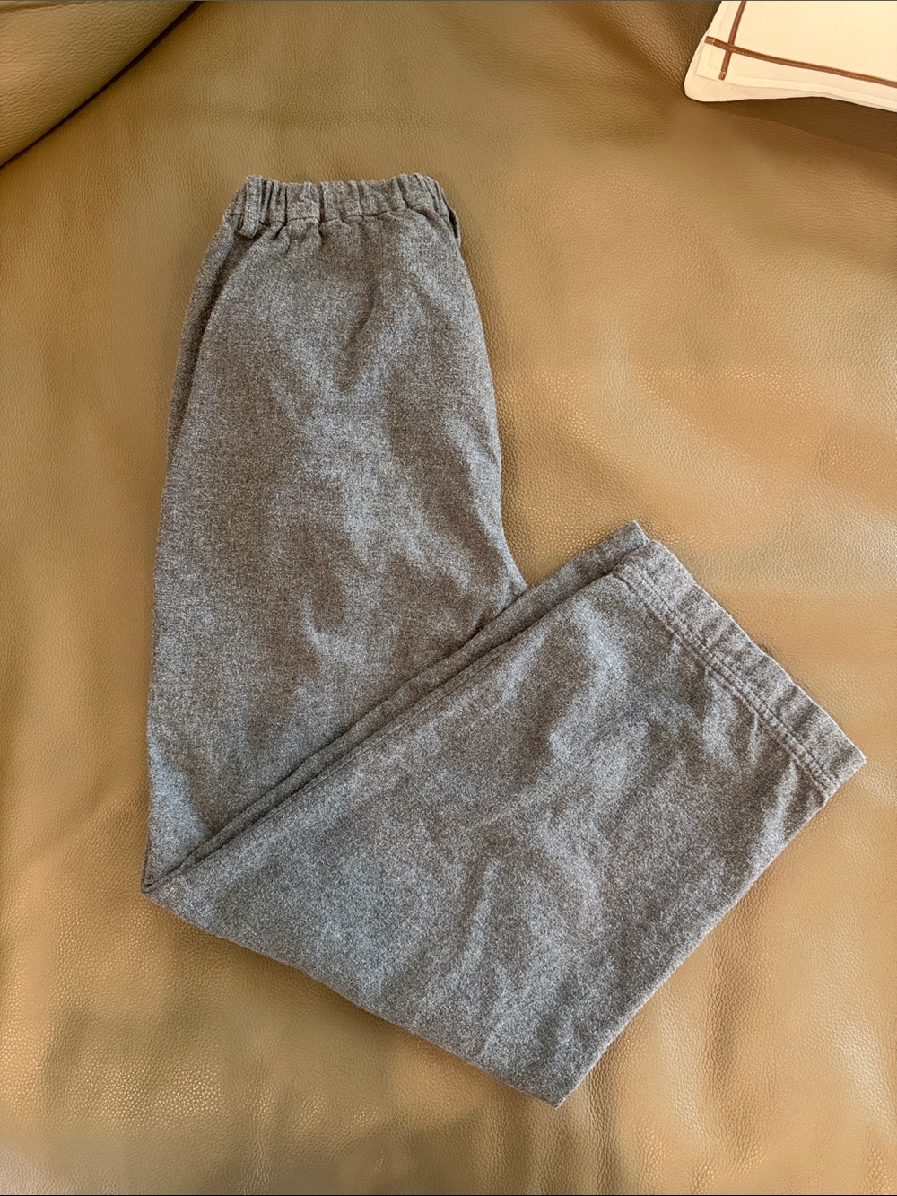 Junior Gray Casual Elastic-Waist Pants